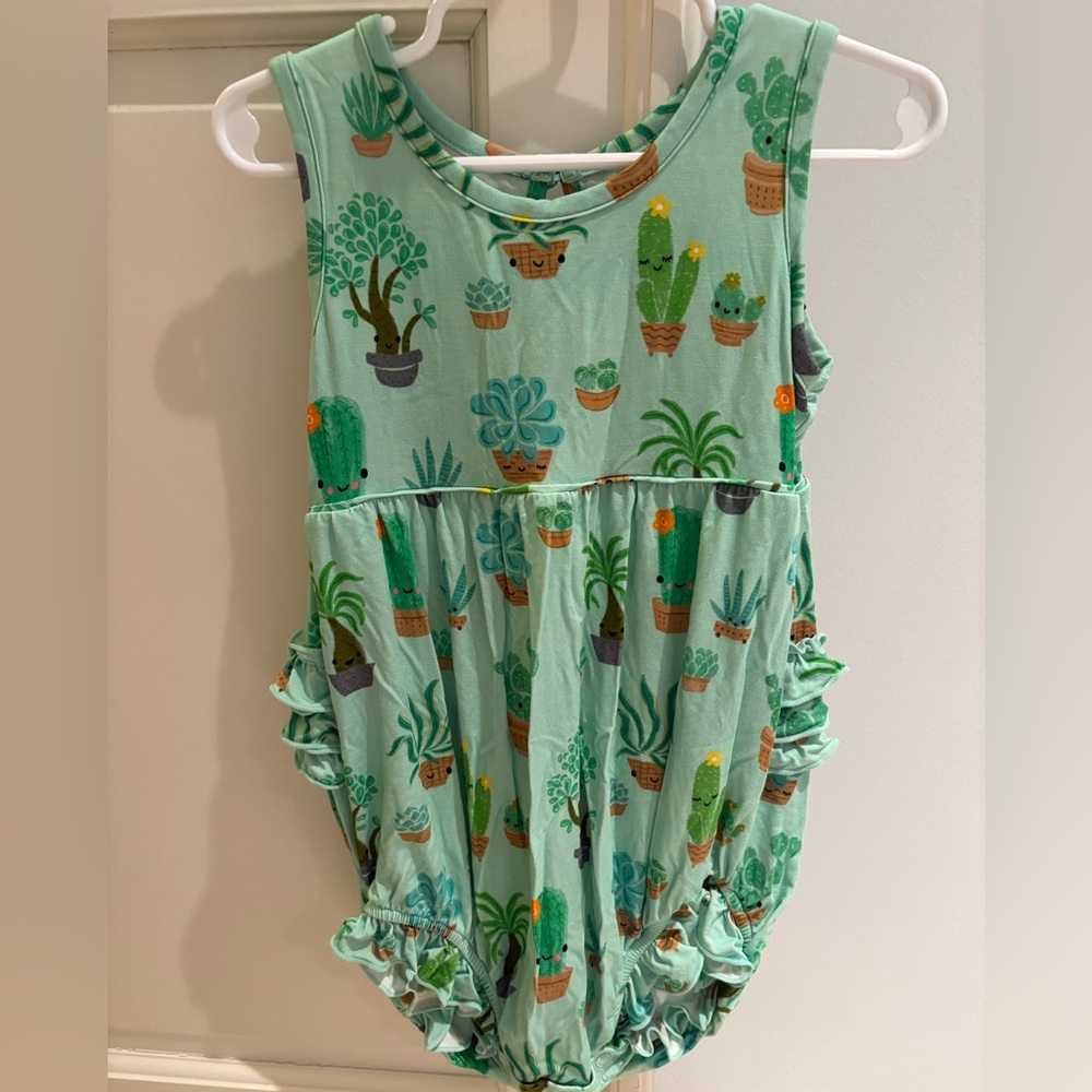 Little Sleepies Succulents Bubble Romper